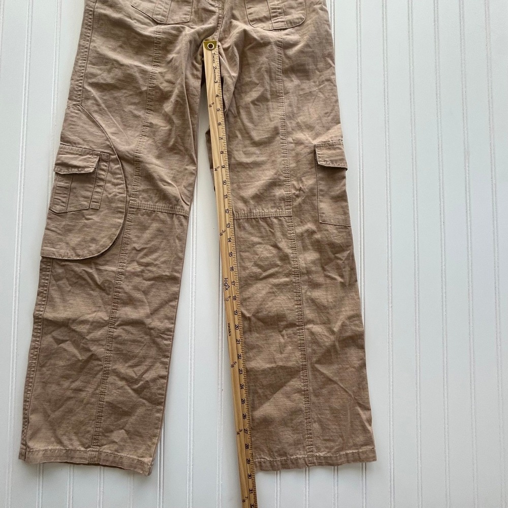 John Galt Cargo Pants One Size(S) Tan Good Ripstop Drawstring Utility MH500-Z363 - Picture 4 of 9
